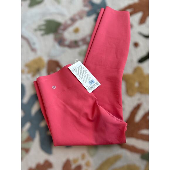 Lululemon Womens Glow Up HR Tight 25" Training Gym Running Yoga Pink Size 10 NWT - Picture 12 of 12